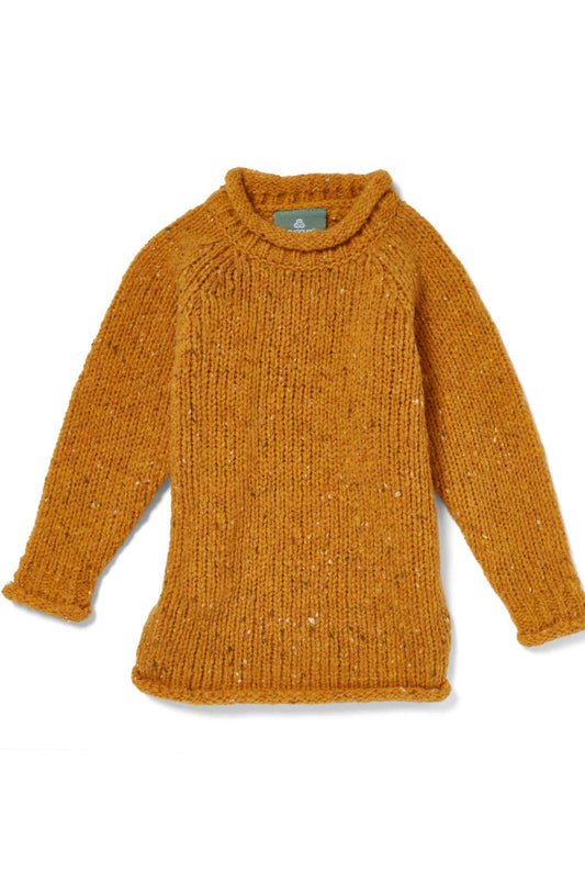 Child’s Irish wool sweater - saffron