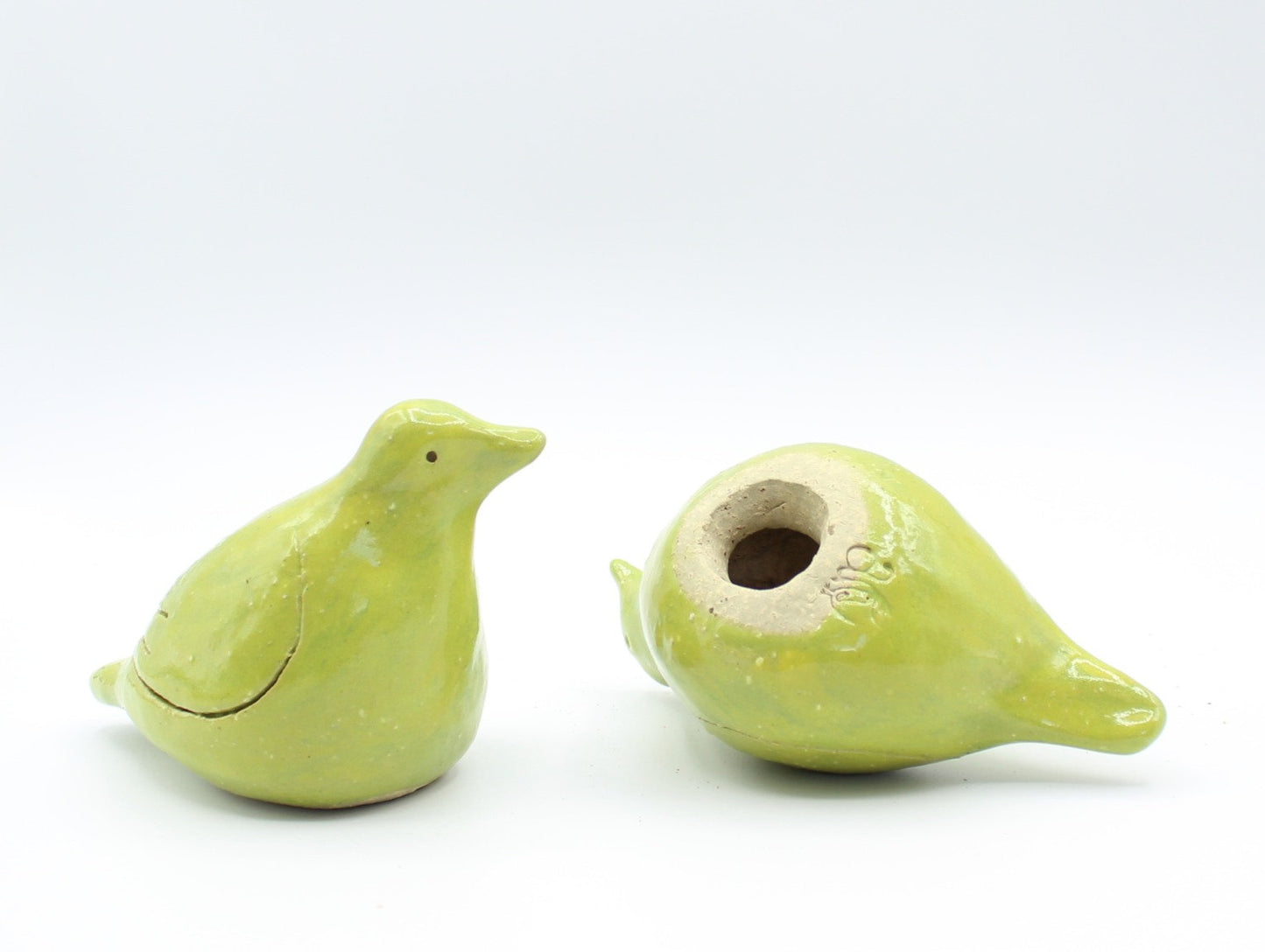 Pair of ceramic love birds