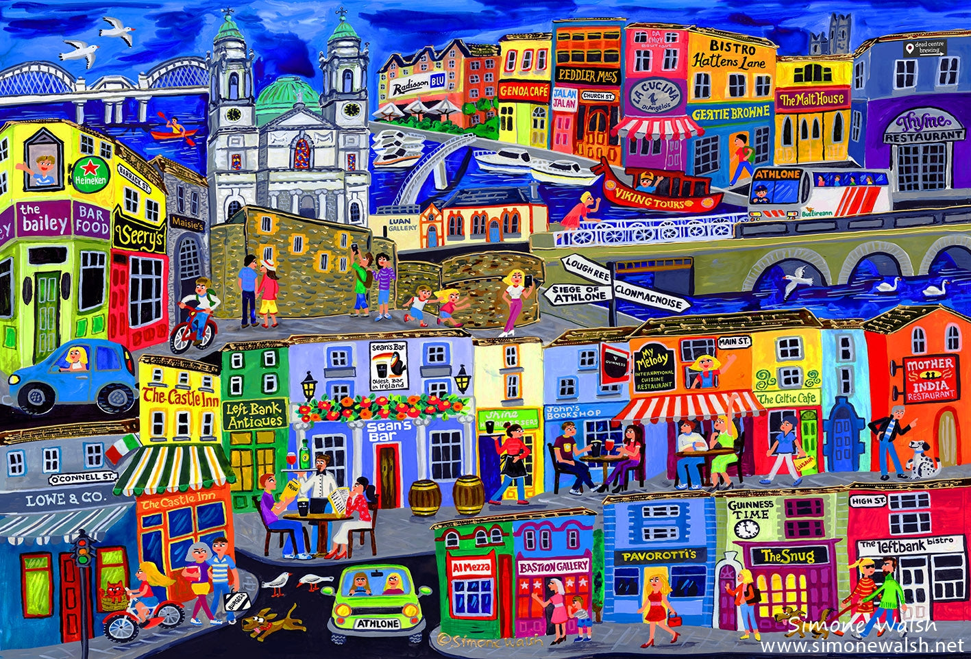 Framed Limited Edition Framed  Giclee Print  of Athlone